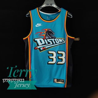 เสื้อกีฬาบาสเก็ตบอล ลายทีม NBA TR22HGR3 2022-23 สําหรับผู้ชาย #33 เสื้อกีฬาแขนสั้น ลายทีม Grant Hill Heat-pressed Classic Edition DCodmn63HDlemi23