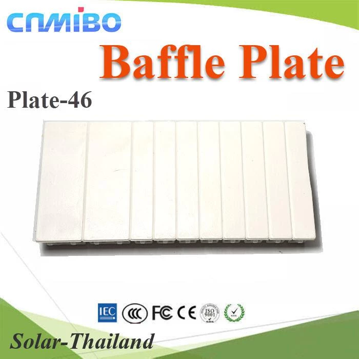 แผ่นปิดด้านหน้า ช่องเบรกเกอร์ แบบ Din-Rial สูง 46mm รุ่น Plate-46