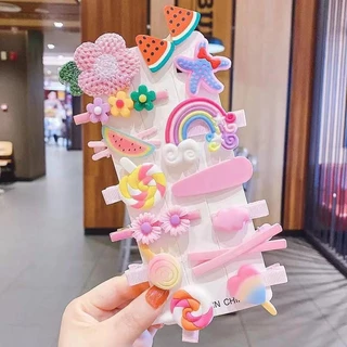 พร้อมส่ง กิ๊บติดผม เซท14ชิ้น สีสันสดใส มีให้เลือก3แบบ กิ๊ฟติดผม กิ๊บติดผมน่ารัก กิ๊ฟเจ้าหญิง กิ๊บหนีบผม