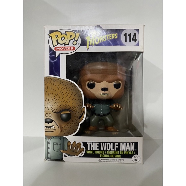 Funko Pop The Wolf Man Monsters 114 Damage Box