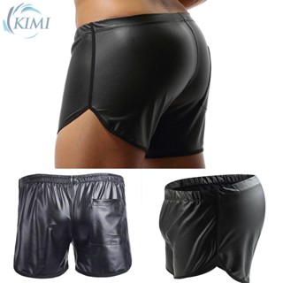 ⭐ Big discount⭐Beautiful Underpant Black Boxer Comfortable Fashion Faux Leather Pocket