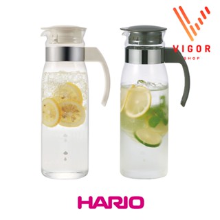 HARIO SLIM 1400ml เหยือกแก้วสลิม สวย หรู ใช้งานง่าย ความจุมาก ใส่ตู้เย็นได้พอดี ของแท้ Made in Japan