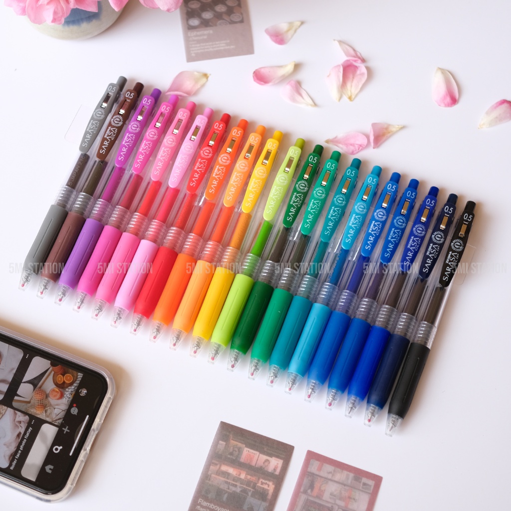 ปากกาเจล ZEBRA SAARASA CLIP Nib 0.5mm Full Color