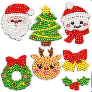 DIY ครอสติสคริสตัล Cross stitch crystal stickers สติ๊กเกอร์คริสตัล เพชร คริสมาสต์ (Christmas) ของเล่นแนวศิลปะ