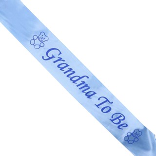 สายสะพาย GRANDMA TO BE (สีฟ้า) (สำหรับงาน Baby Shower)