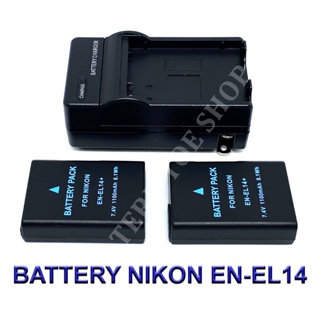 (Set 2+1)ENEL14  EN-EL14  ENEL14a Battery and Charger For Nikon D3200,D3300,D3400,D3500,D5300,D5500,D5600,Df DSLR,P700