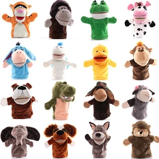 สัตว์หุ่นมือการ์ตูนของเล่นตุ๊กตาการศึกษาแกล้งบอกเรื่องราวตุ๊กตาเด็ก