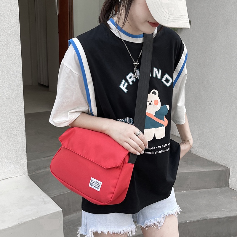 (HB-624) กระเป๋าสะพายข้าง ผ้าแคนวาสแฟชั่น ผู้ชาย งานสวย ใส่ของได้เยอะ