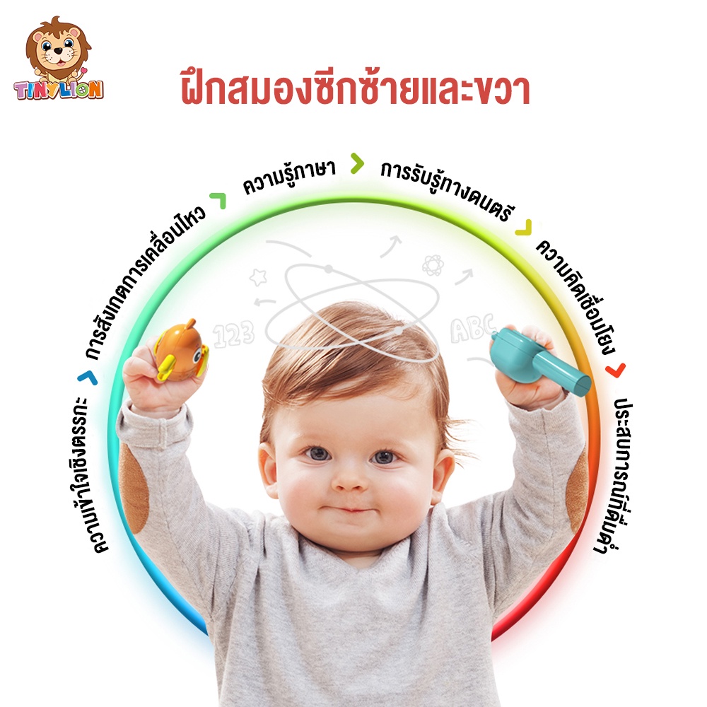 🔥ใหม่🔥พร้อมส่ง TinyLion โต๊ะกิจกรรมเด็ก ของเล่นโต๊ะกิจกรรม มีเสียงมีไฟ สำหรับเด็ก 6 เดือนขึ้นไป - รูปที่ 4