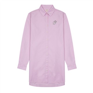 GIORDANO เดรสเชิ้ต ผู้หญิง แขนยาว Womens Tunic Shirt 05342018