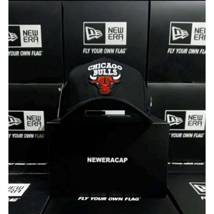 Hitam Chicago BULLS / วัสดุสีดํา / 9Forty A Frame / หมวกพรีเมี่ยม