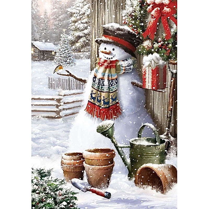 Hamlet【40*50 ซม.】ระบายสีตามตัวเลข ภาพวาดคริสต์มาส frameless วาดด้วยมือ DIY สีตามหมายเลข บ้าน ศิลปะ การตกแต่งผนัง ผู้ใหญ่ การบีบอัด การผ่อนคลาย ของขวัญที่ไม่ซ้ำ สีอะครีลิค - รูปที่ 2