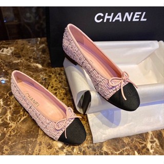 พรี​ ราคา4700 Chanel รองเท้าแตะ รองเท้าบัลเล่ต์รองเท้าผู้หญิงรองเท้าส้นแบน34-41