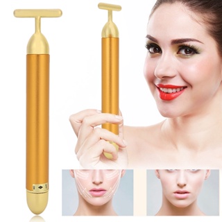 Fairy &amp; Magic 24K Gold Face Massage Stick ไฟฟ้ายกกระชับกระชับสัดส่วน เครื่องมือ