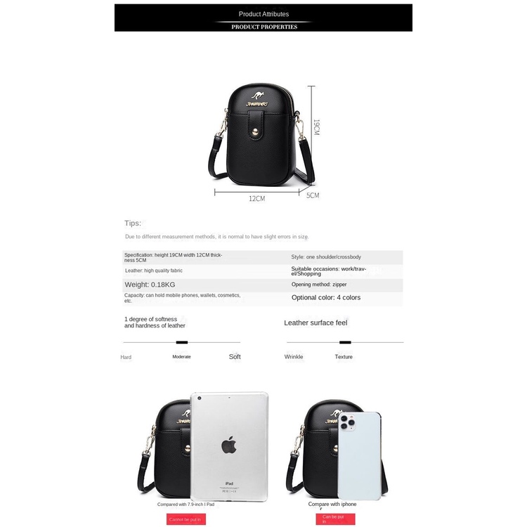 กระเป๋าสะพายไหล่ ใส่โทรศัพท์ได้ สําหรับผู้หญิง   ✨ กระเป๋าสะพายไหล่ ขนาดเล็ก สําหรับผู้หญิง - รูปที่ 4