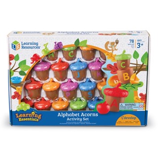 Alphabet Acorns Activity Set ชุดเรียนรู้อักษรภาษาอังกฤษ🇺🇸💯 พร้อมโมเดลทรงผลลูกโอ๊ก 78 ชิ้น