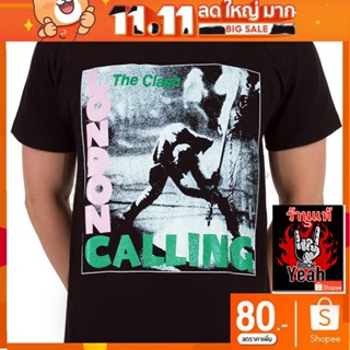 เสื้อวง THE CLASH เสื้อใส่สบาย Rock เสื้อวินเทจ เดอะแคลช RCM255