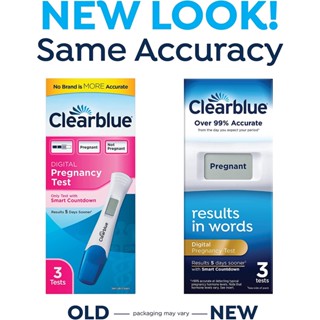 กล่อง3ชิ้น// Clearblue Digital Pregnancy Test with Smart Countdown