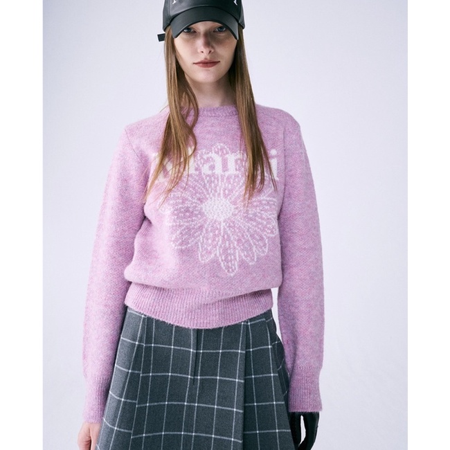 พรี Mardi Mercredi Mohair Blended Knit Pullover
