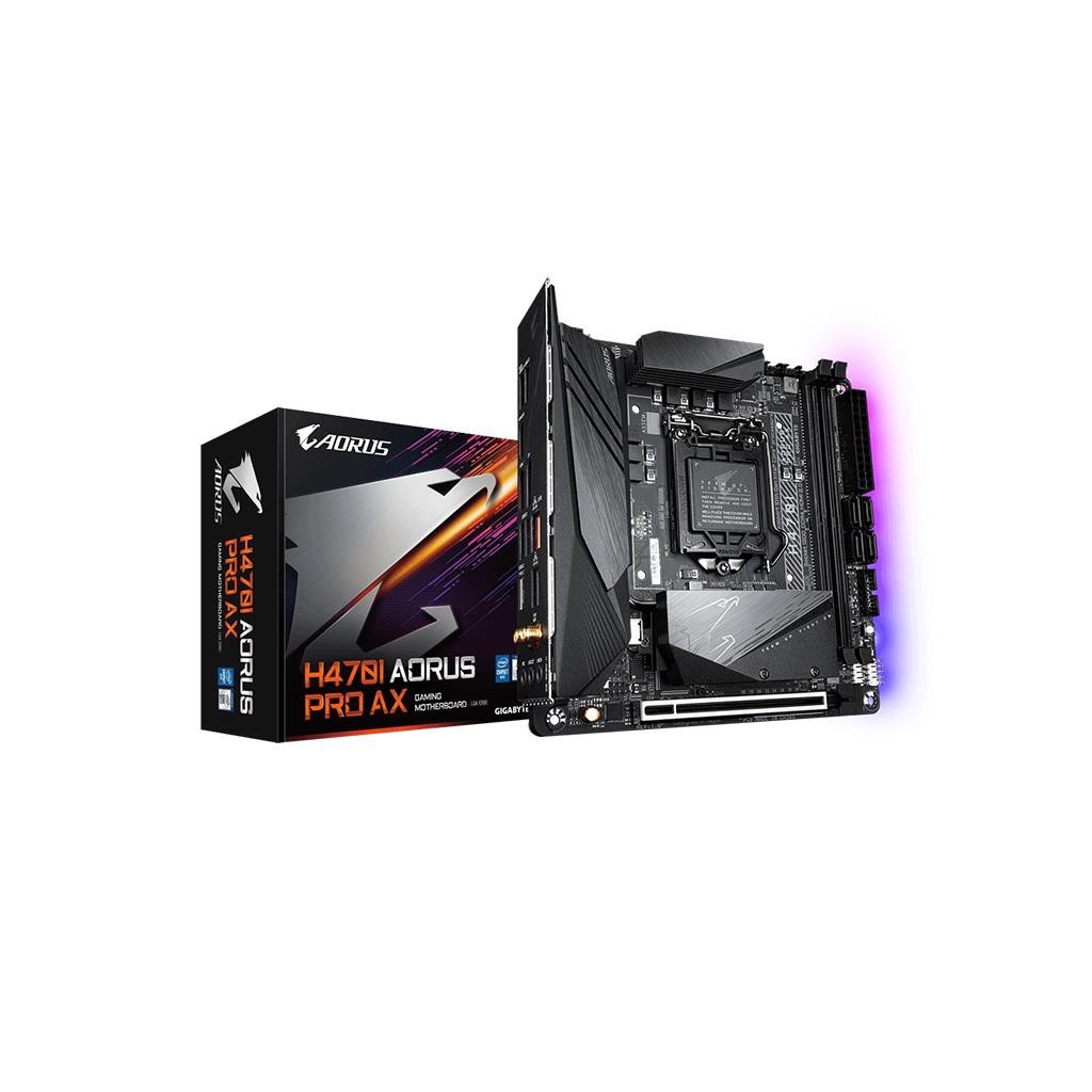 MOTHER BOARD H470I AORUS PRO AX Model : GA_H470I_AORUS_PRO_AX เมนบอร์ด
