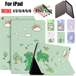 เคสแท็บเล็ตหนัง ฝาพับ กันกระแทก ลายการ์ตูนน่ารัก พร้อมขาตั้ง สําหรับ iPad Mini 1 2 3 4 iPad Mini 5 iPad Mini 6th generation 8.3 นิ้ว 2021