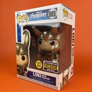 Funko POP Loki with Scepter Entertainment Earth Exclusive Avengers 985