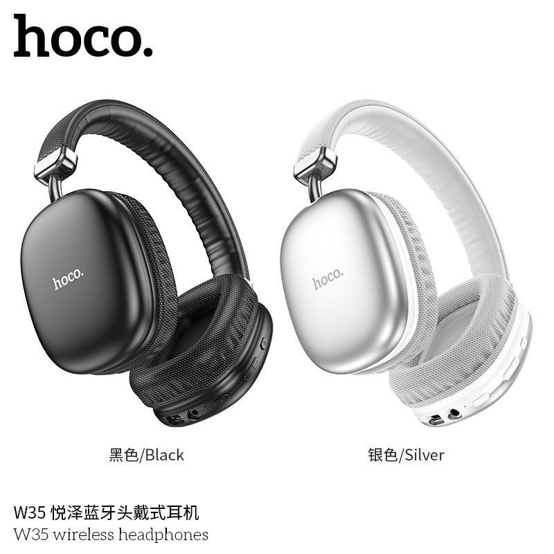 หูฟังบลูทูธครอบหู🔥Hoco W35/W21/W55 ของแท้ หูฟังพร้อมหูฟังครอบหูheadphone มีไมค์ เสียงดี TH30/P2961