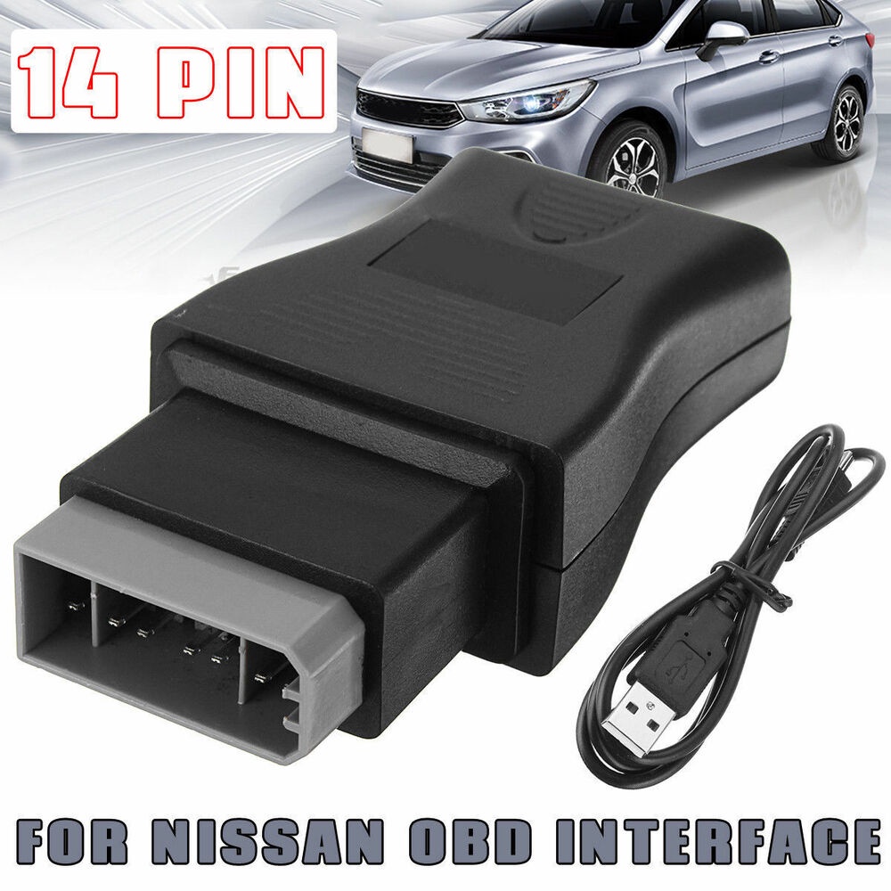 เครื่องมือสายเคเบิลรหัสความผิดพลาด OBD 14 พินสําหรับอินเทอร์เฟซ Nissan Consult USB