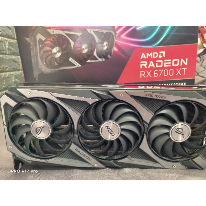 rx6700xt Rog Strix Gaming ครบกล่องมีประกันจุกครบพร้อมใบเสร็จ