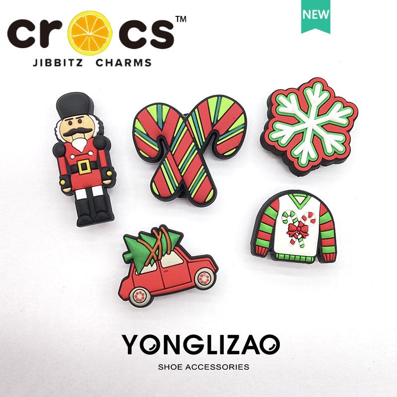 Jibbitz crocs charms ตัวติดรองเท้า แท้ หัวเข็มขัดรองเท้าตกแต่งคริสต์มาส กระดุมจิ๊บบิทซ์ สำหรับ crocs