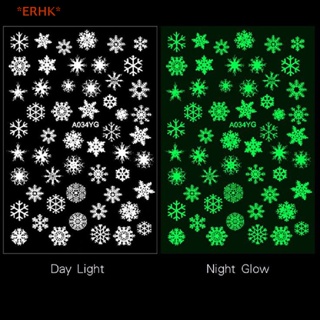 Erhk&gt; ใหม่ สติกเกอร์เรืองแสง ลายเทศกาลฮาโลวีน 3D สําหรับติดตกแต่งเล็บ 1 ชิ้น