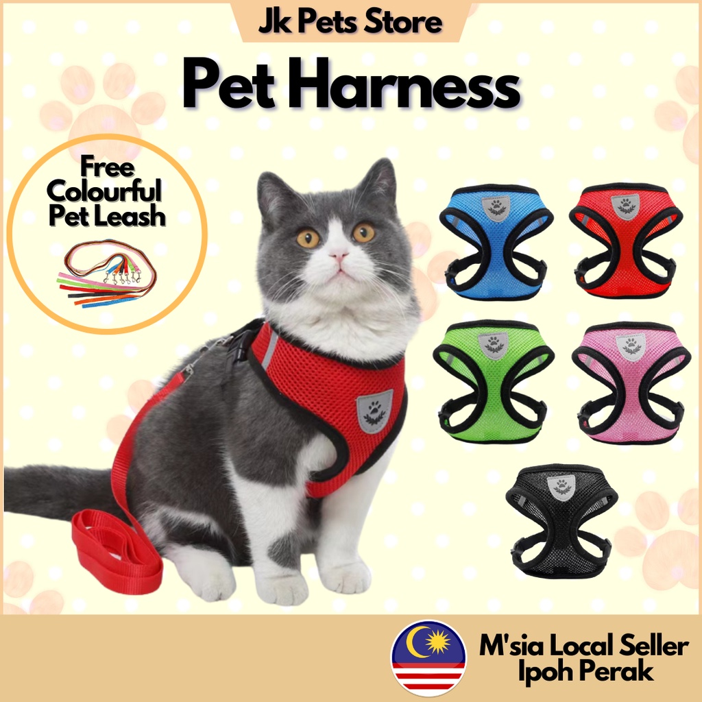 สายรัดแมวเสื้อแมว Baju Kucing สัตว์เลี้ยง Harness อุปกรณ์แมว Barang Kucing Baju Kucing 衣服