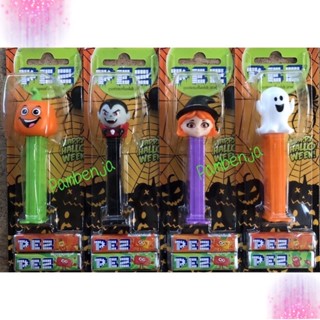 ลูกอมรสผลไม้ PEZ เพซ พร้เมแท่งการ์ตูนหัวโต ลาย Happy Helloween 2022 🍭