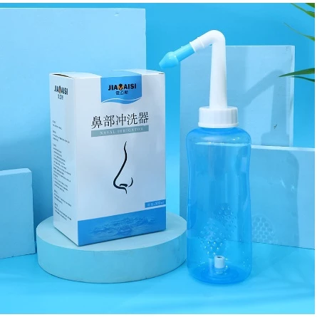 ขวดล้างจมูกทำความสะอาด 300ml. ขวดล้างจมูกแบบใช้มือกด เปลี่ยนแพ็จเกจใหม่เป็นแบบถุง