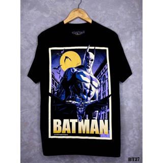 Batmanเสื้อยืดสีดำสกรีนลายBT37