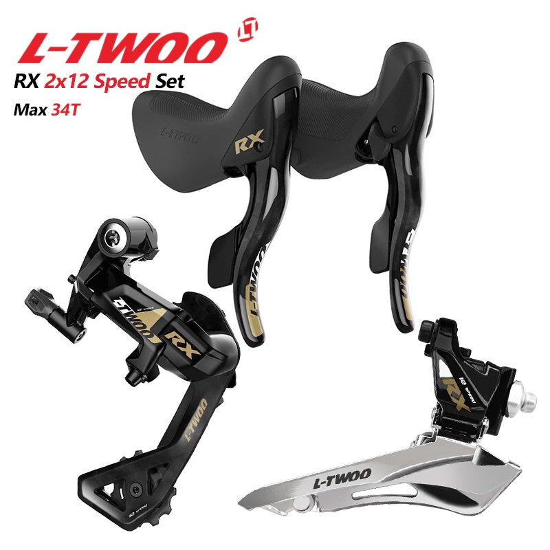 LTWOO RX 2x12 ความเร็ว 24s จักรยานเสือหมอบ Shifter สับจานหลัง ชุดกลุ่มด้านหน้า Carbon Fibre Shifter 