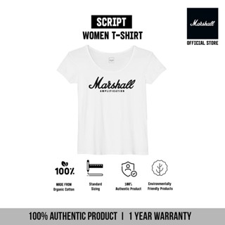 Marshall เสื้อมาร์แชล ผู้หญิง Script T-Shirt (Women)