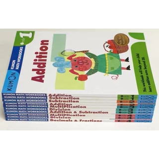 KUMON Math Workbooks For Grade1 - Grade4 ,English Version