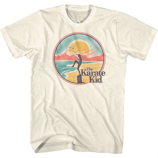 Retro Crane Kick Karate Kid T-Shirt เสื้อคนอ้วนผญ เสื้อเบลาส์ เสื้อสีขาว