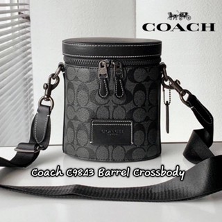 💕Coach C9843 Barrel Crossbody กระเป๋าถือสุดชิคเกรดไฮเอน