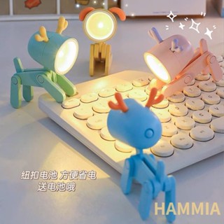 HAMMIA✨✨ โคมไฟตั้งโต๊ะ Led รูปสัตว์เลี้ยงน่ารัก ขนาดเล็ก สําหรับตกแต่ง