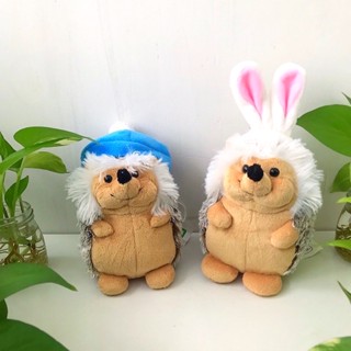 ตุ๊กตาเม่นแคระ เฮดจ์ฮอก Hedgehog เม่น ตุ๊กตาเม่นแคระเหมือนจริง  เม่น ตุ๊กตาสัตว์เหมือน Brown Hedgehog Soft