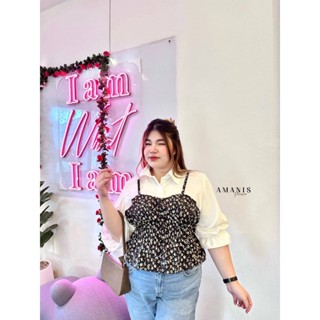 🔥Plussize🔥เสื้อคนอ้วน🔥อก 40-50 เอวยืดสุด 50