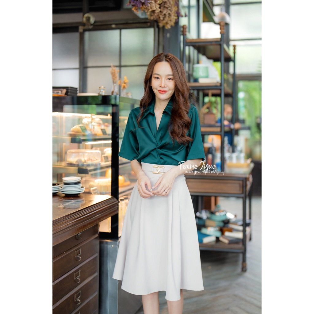 FEMME ISSUE กระโปรงทำงานพรีเมียม C0122 สินค้าขายดี รูปที่ 7