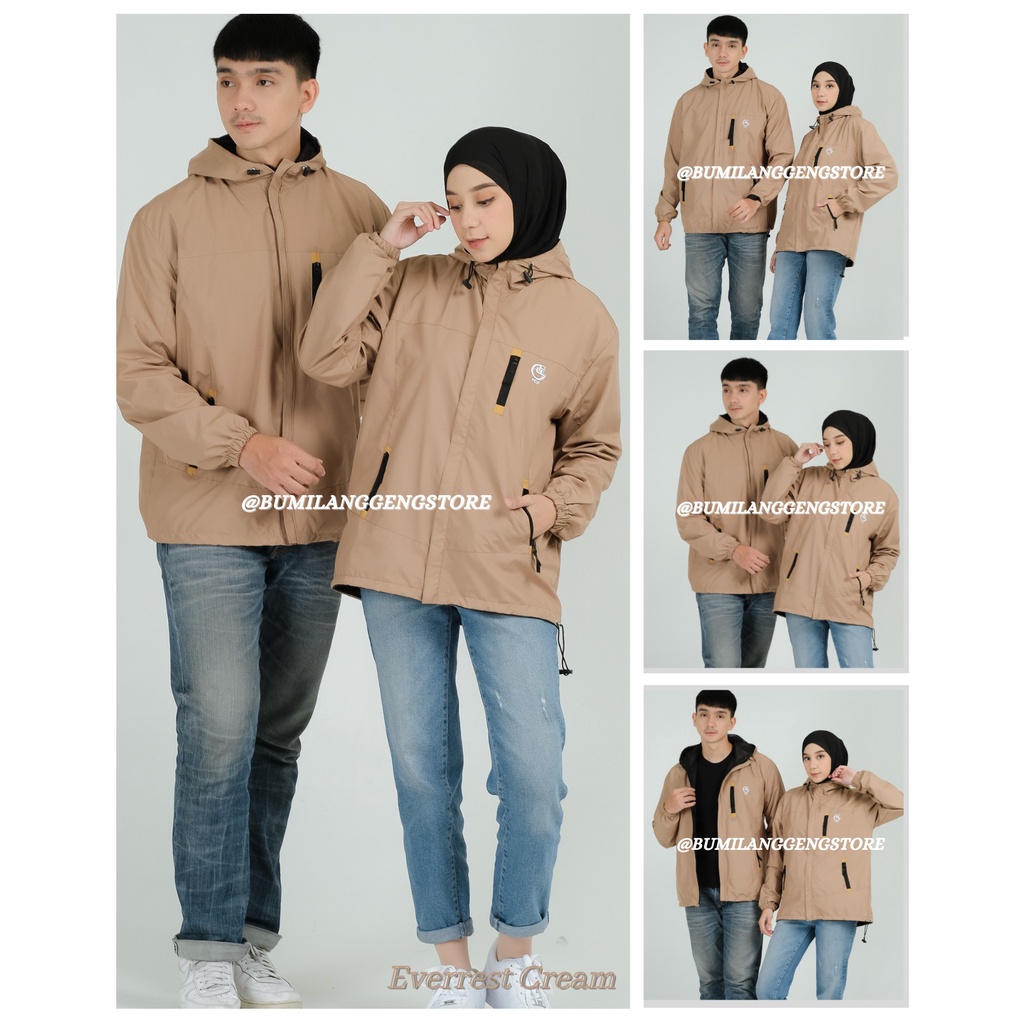 เสื้อแจ็คเก็ตคู่ร่มชูชีพกันน้ํา FCF ดั้งเดิมขนาด ML XL XXL / FCF เสื้อแจ็คเก็ตภูเขาผู้ชายกันน้ํา