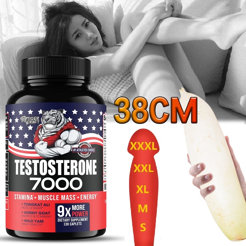 บูสเตอร์ฮอร์โมนเพศชายสำหรับผู้ชายฮอร์โมนเพศชายส่งเสริมสุขภาพพลังงานและความอดทน 60/120 แคปซูล