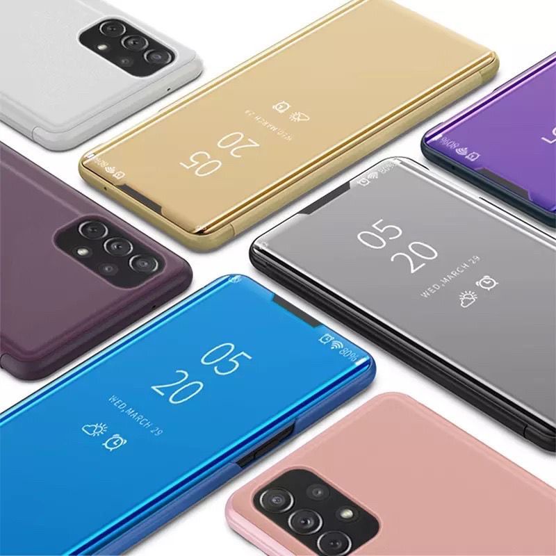 FLIP COVER MIRROR / CLEAR VIEW STANDING COPY SAMSUNG m51 A71 A21 A01