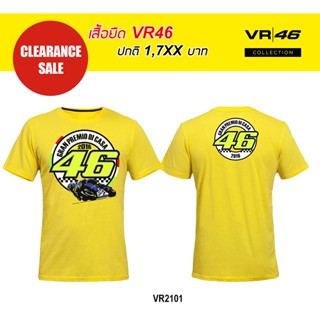 เสื้อยืด Vr46 ลิขสิทธิ์แท้  VR46 T-Shirt 2016 Misano GP