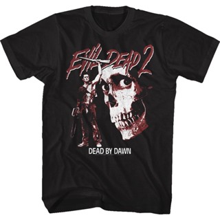 Ash Dead By Dawn Evil Dead T-Shirt เสื้อยืดสีขาวผู้ชาย เสื้อยืดชาย