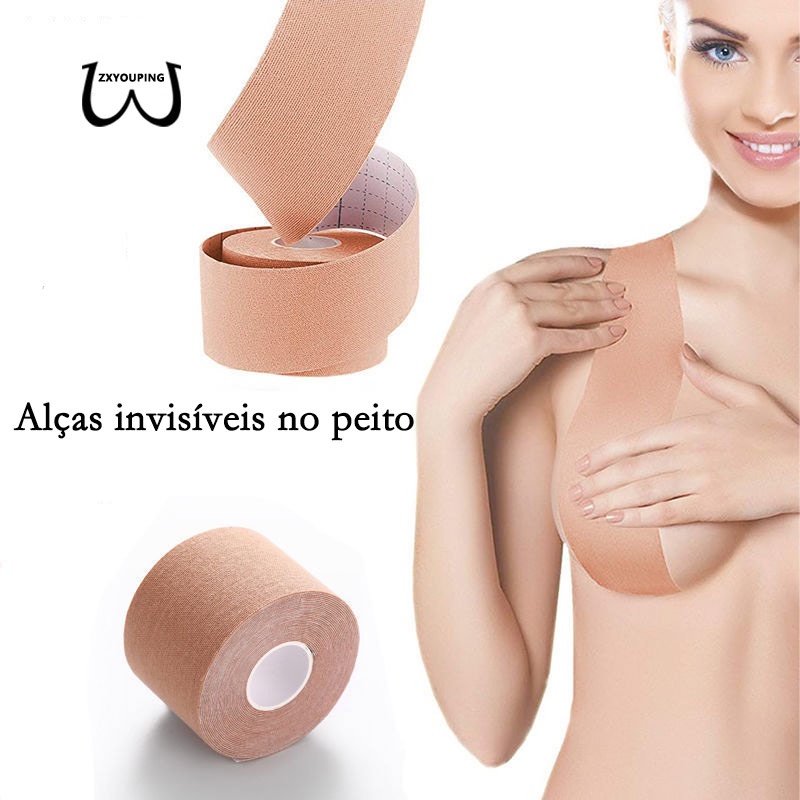 Zxyouping Boob tape ลูกกลิ้งกาว ยกทรง เต้านม เทปมองไม่เห็น ผู้หญิง / บราเทปผู้หญิง / เทปแปะหัวนม / เทปยกเต้านมผู้หญิง / ดันทรง บรากาวที่มองไม่เห็น